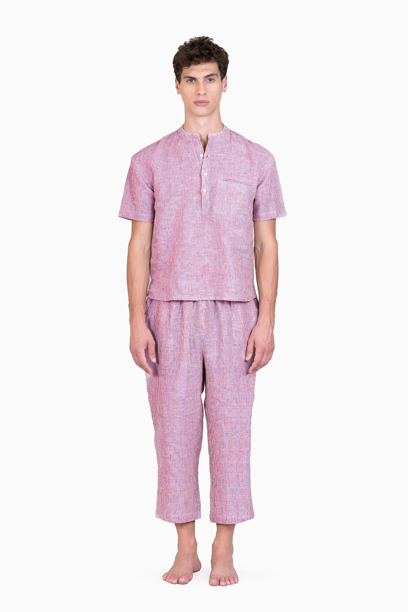 Linen Fred Loungewear-Swirly Red