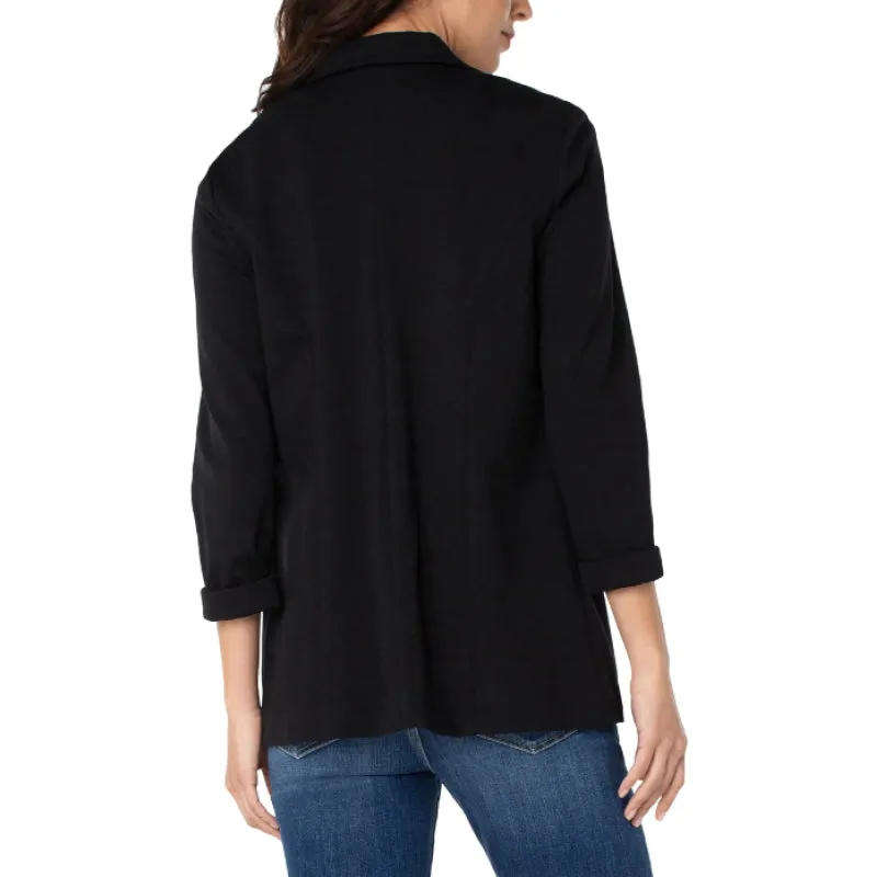 Liverpool Boyfriend Blazer With Princess Dart - Black