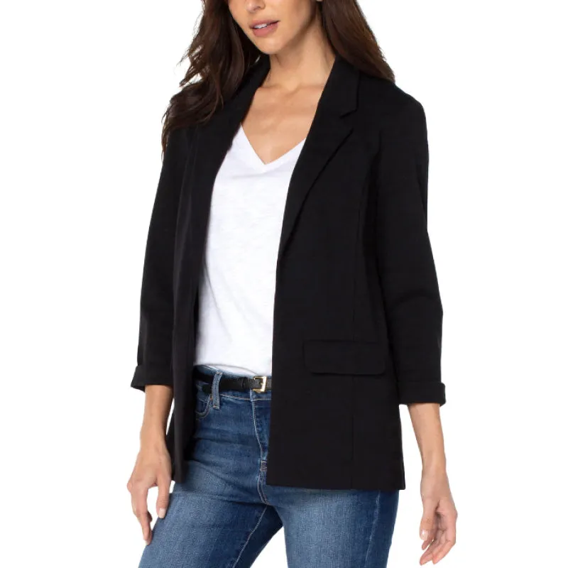 Liverpool Boyfriend Blazer With Princess Dart - Black
