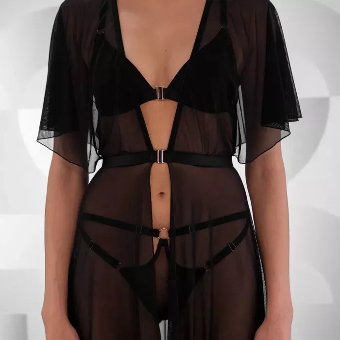 Long Mesh Robe