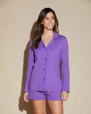 Long Sleeve Top & Boxer Pajama Set