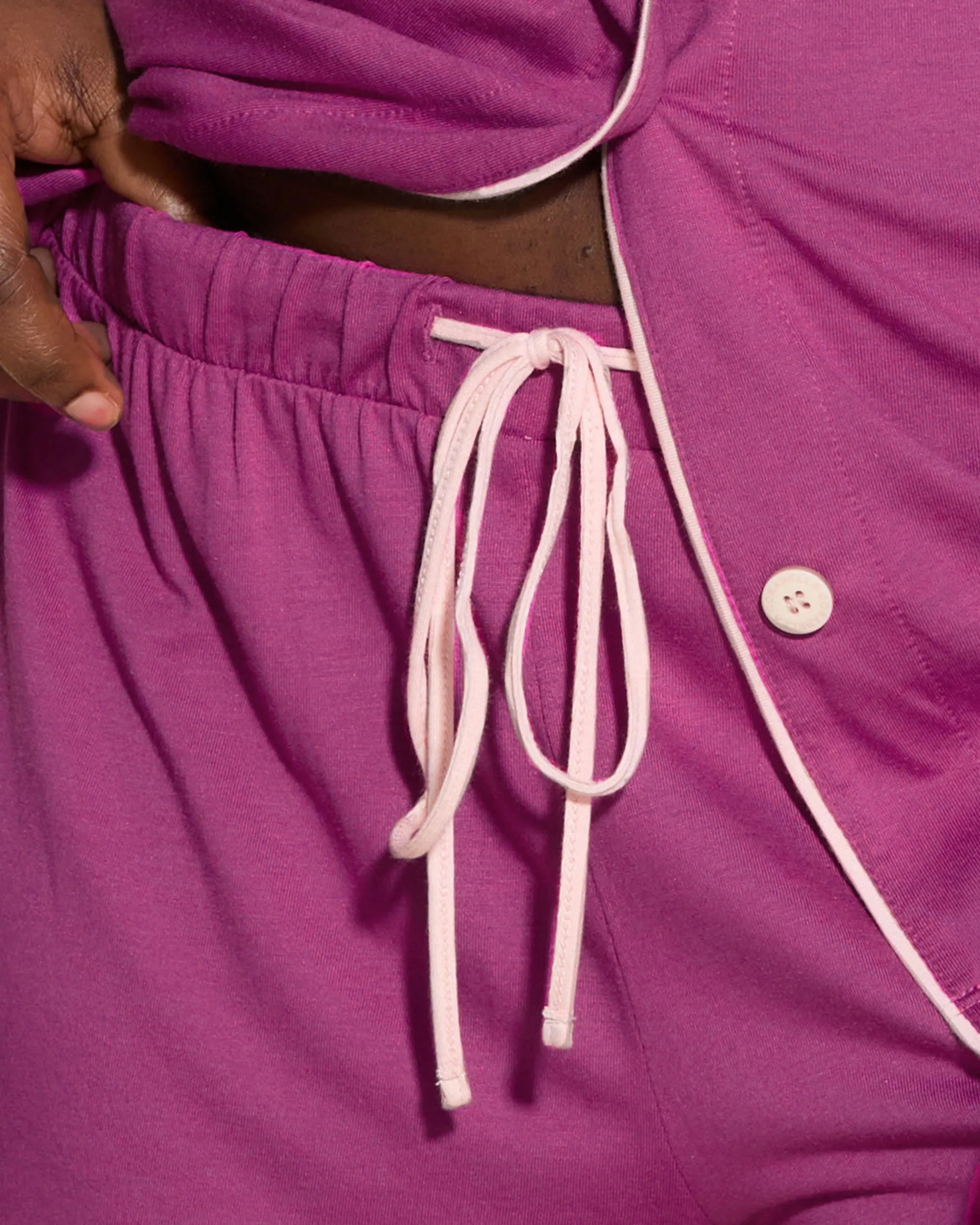 Long Sleeve Top & Boxer Pajama Set