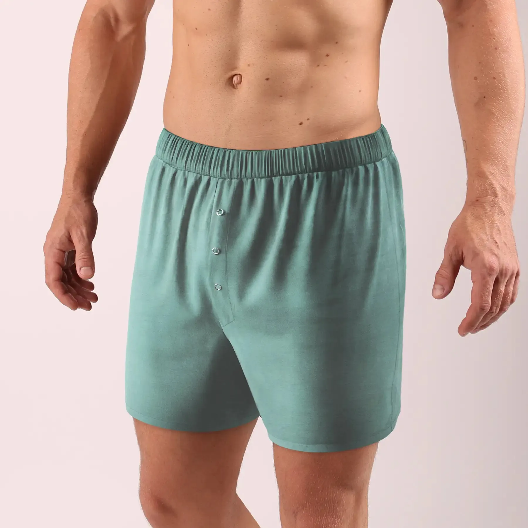 Loose Fit Boxer, 3.2",  Mint Green