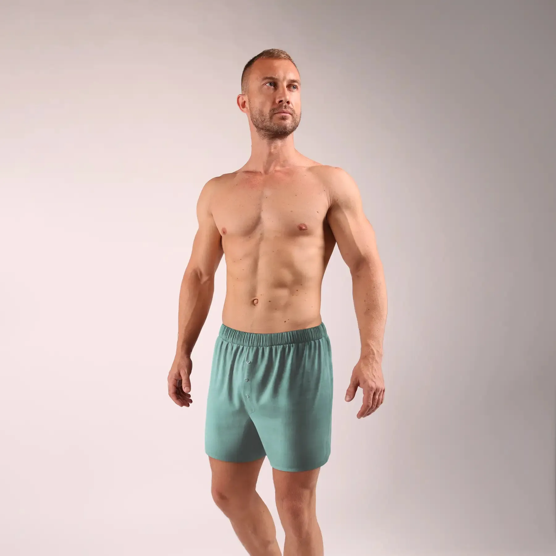Loose Fit Boxer, 3.2",  Mint Green