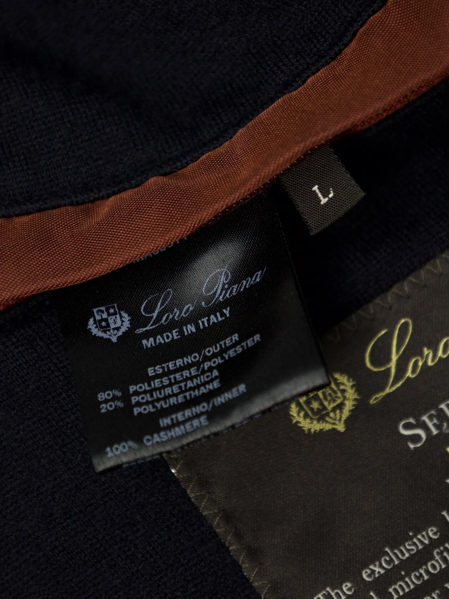 Loro Piana Navy Sebring Windmate Car Coat