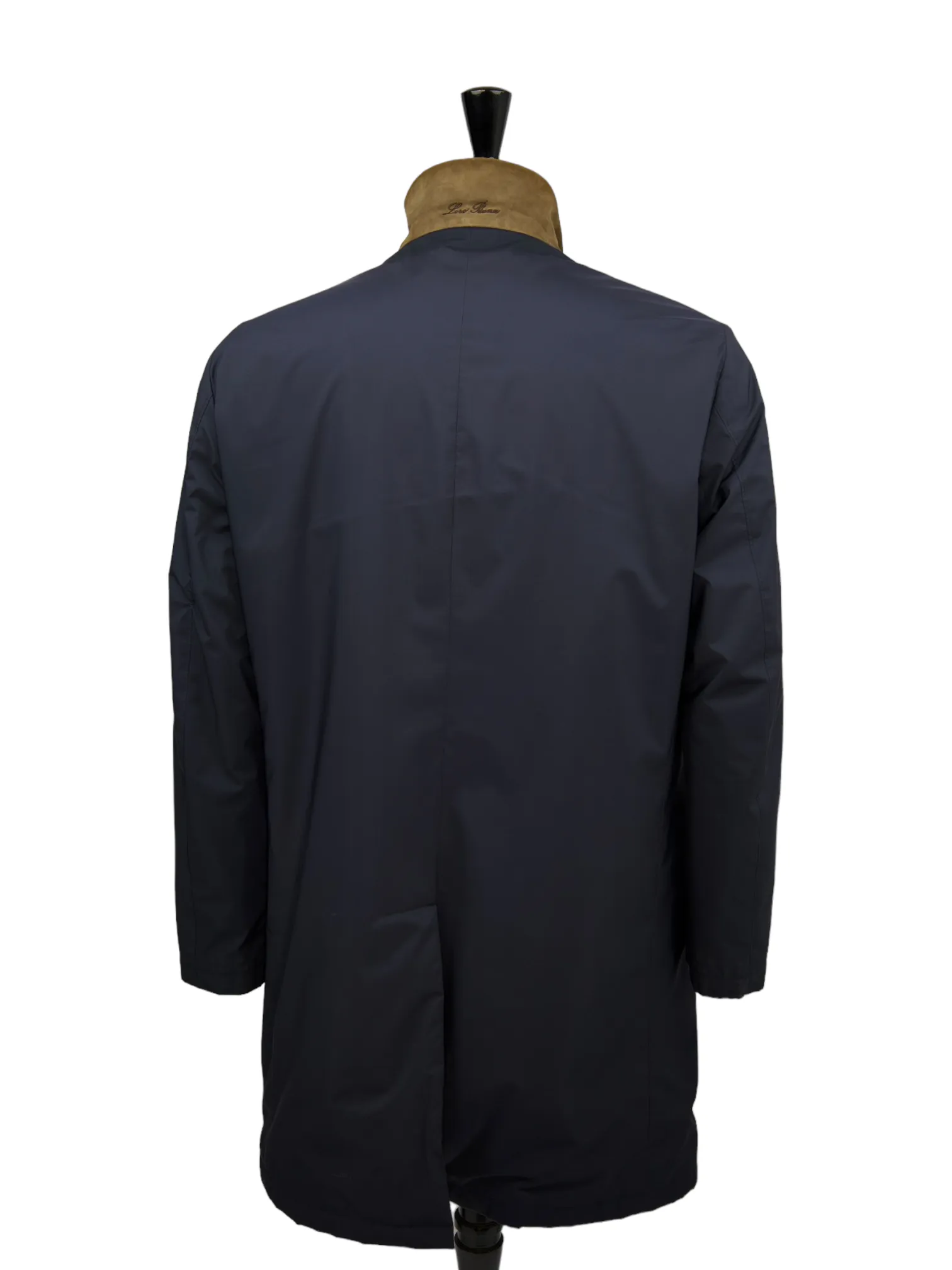 Loro Piana Navy Sebring Windmate Car Coat