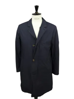 Loro Piana Navy Sebring Windmate Car Coat