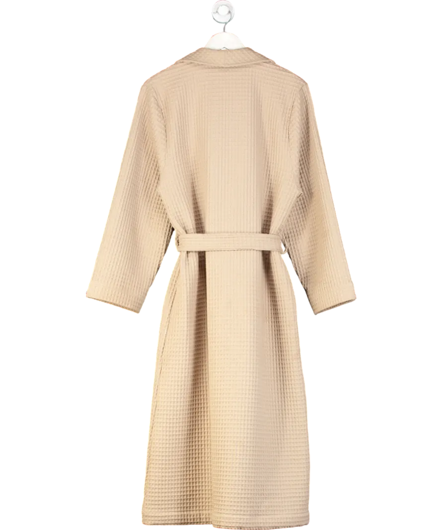 Lounge Underwear Beige Waffle Dressing Gown UK XS/S