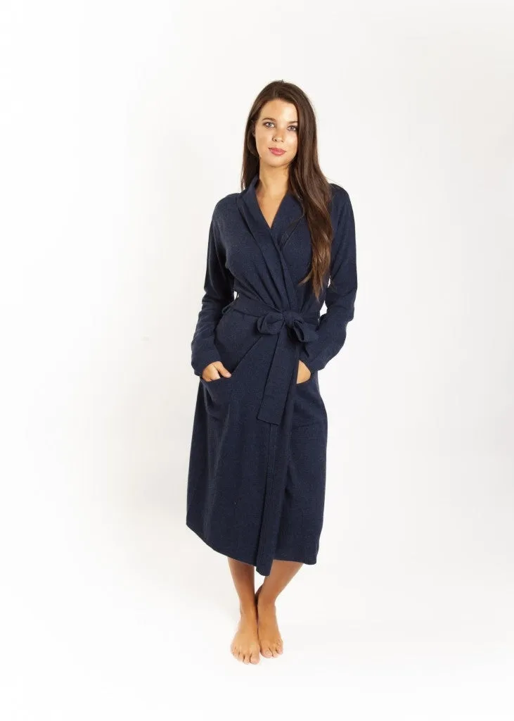 Love & Lustre Cashmere Robe - Navy