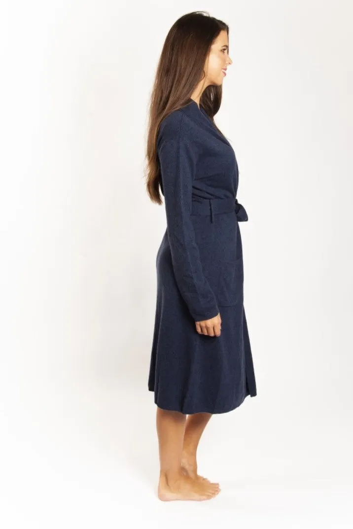 Love & Lustre Cashmere Robe - Navy