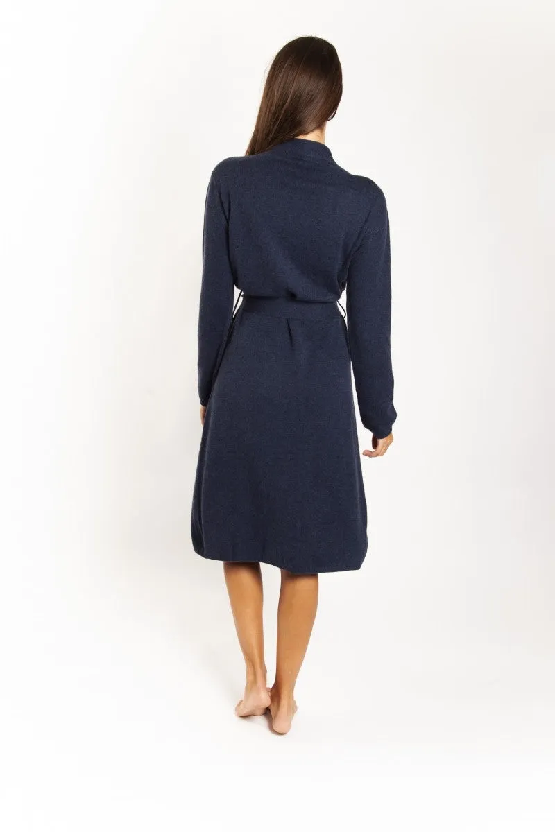 Love & Lustre Cashmere Robe - Navy