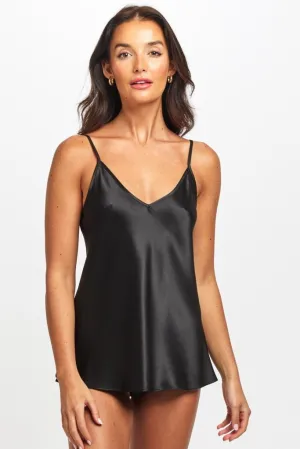 Love & Lustre Silk Camisole - Black