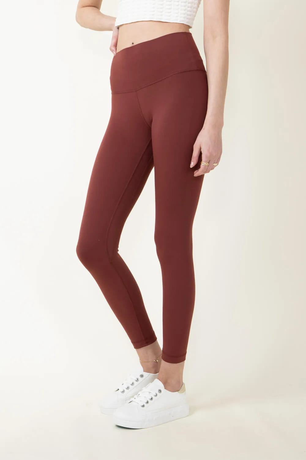 Love Tree Contour Leggings for Women in Beetroot | 6735PH-BEETROOT