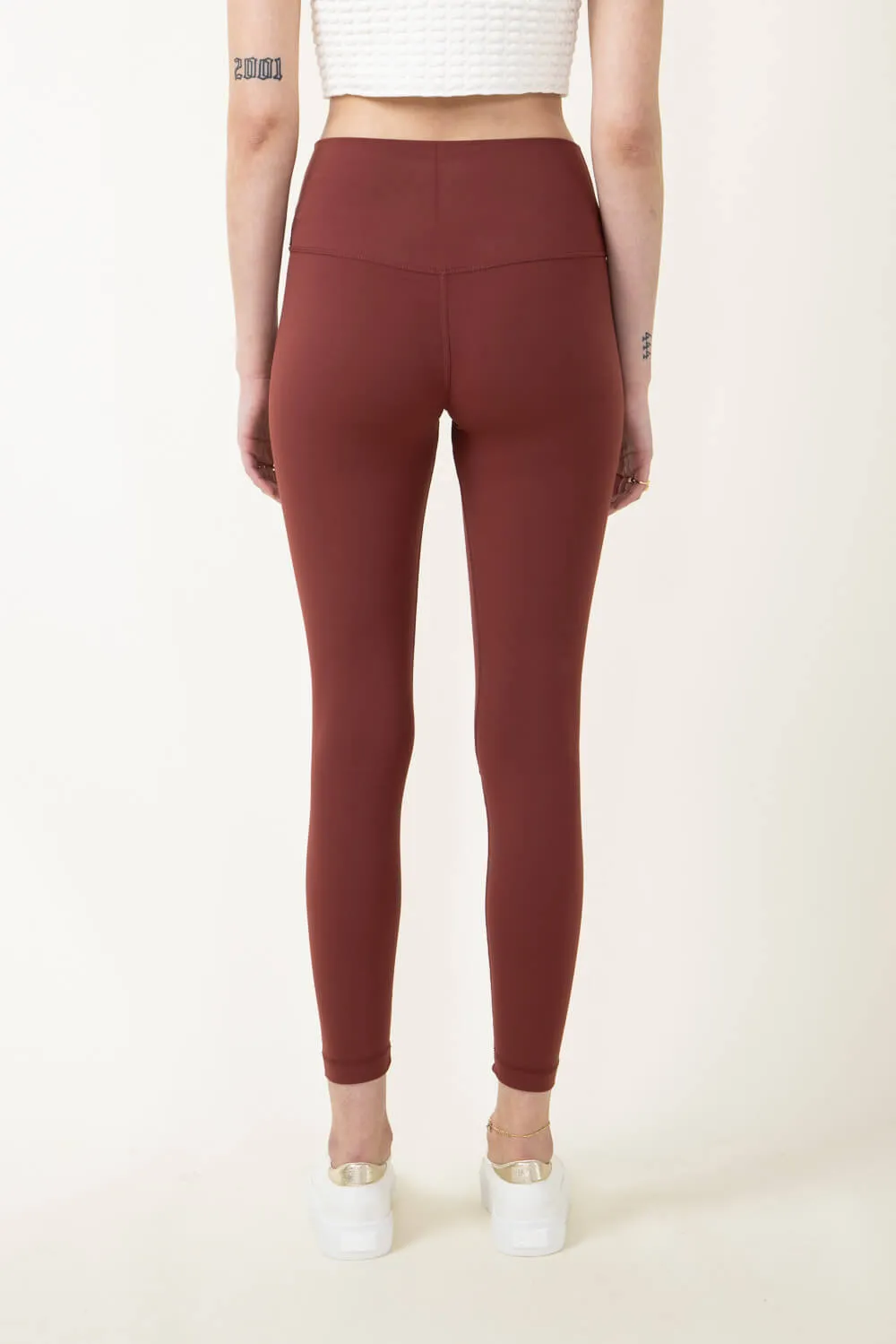 Love Tree Contour Leggings for Women in Beetroot | 6735PH-BEETROOT