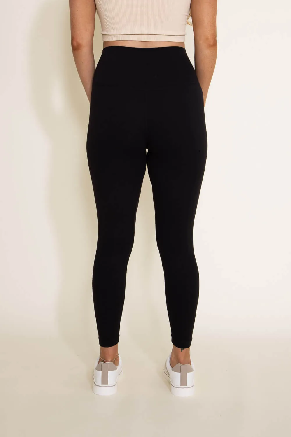 Love Tree Contour Leggings for Women in Black | 6735PH-BLACK