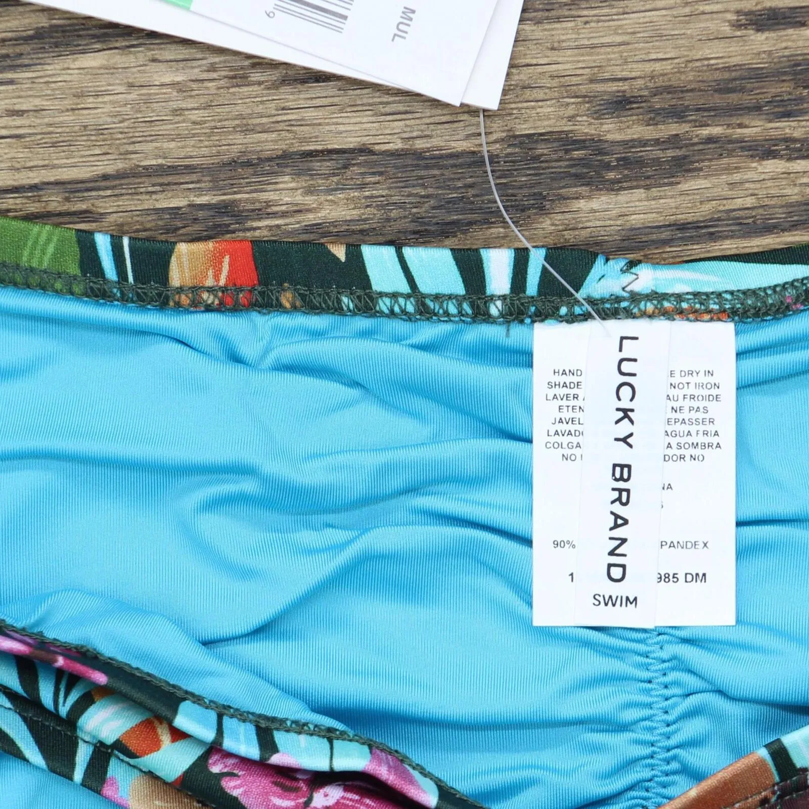 Lucky Brand Vibrant Hipster Bikini Bottoms-Floral Print Bottom Multicolor L