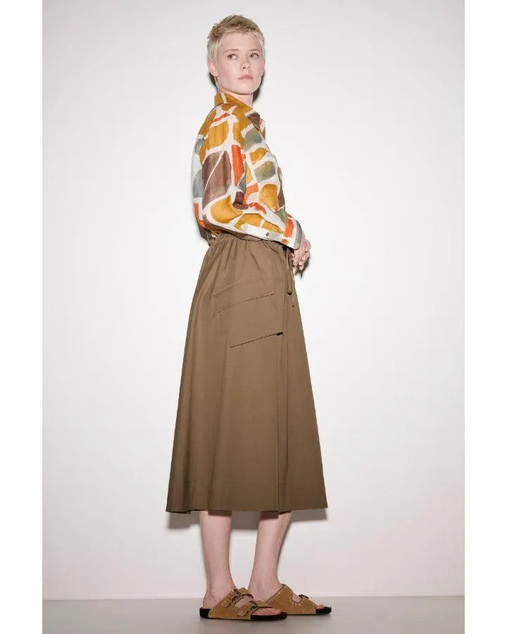 Luisa Cerano Cargo Style Godet Skirt