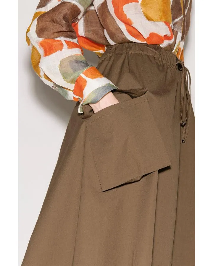 Luisa Cerano Cargo Style Godet Skirt