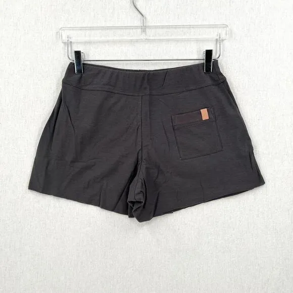 LUNYA Cool Cotton Shorts Womens XS Eclipse Charcoal Gray Lounge Sleepwear PJs