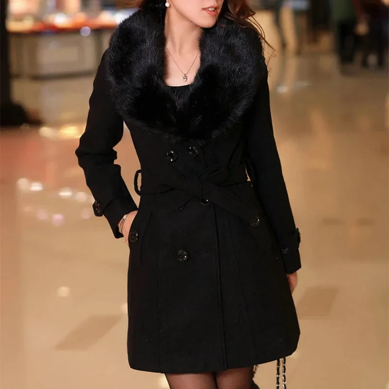 Luxurious fur coat for the sophisticated lady