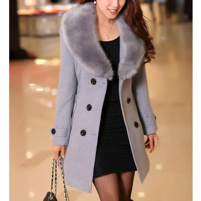 Luxurious fur coat for the sophisticated lady