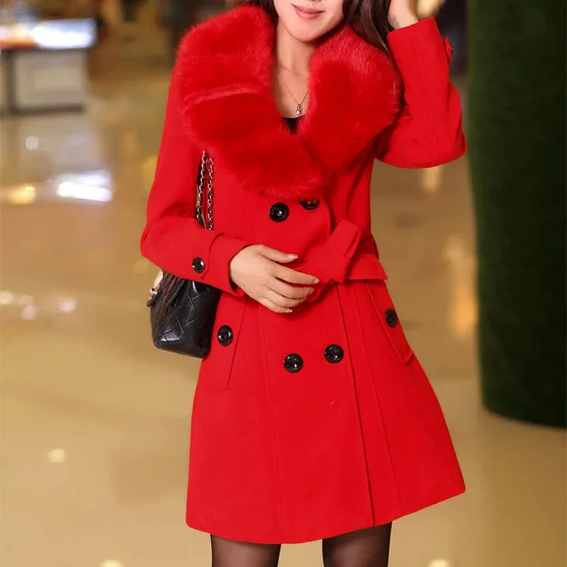 Luxurious fur coat for the sophisticated lady