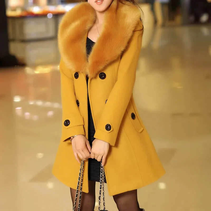 Luxurious fur coat for the sophisticated lady