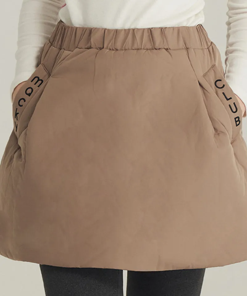 MACKY Golf: Full-Line Padded Skirt - Beige