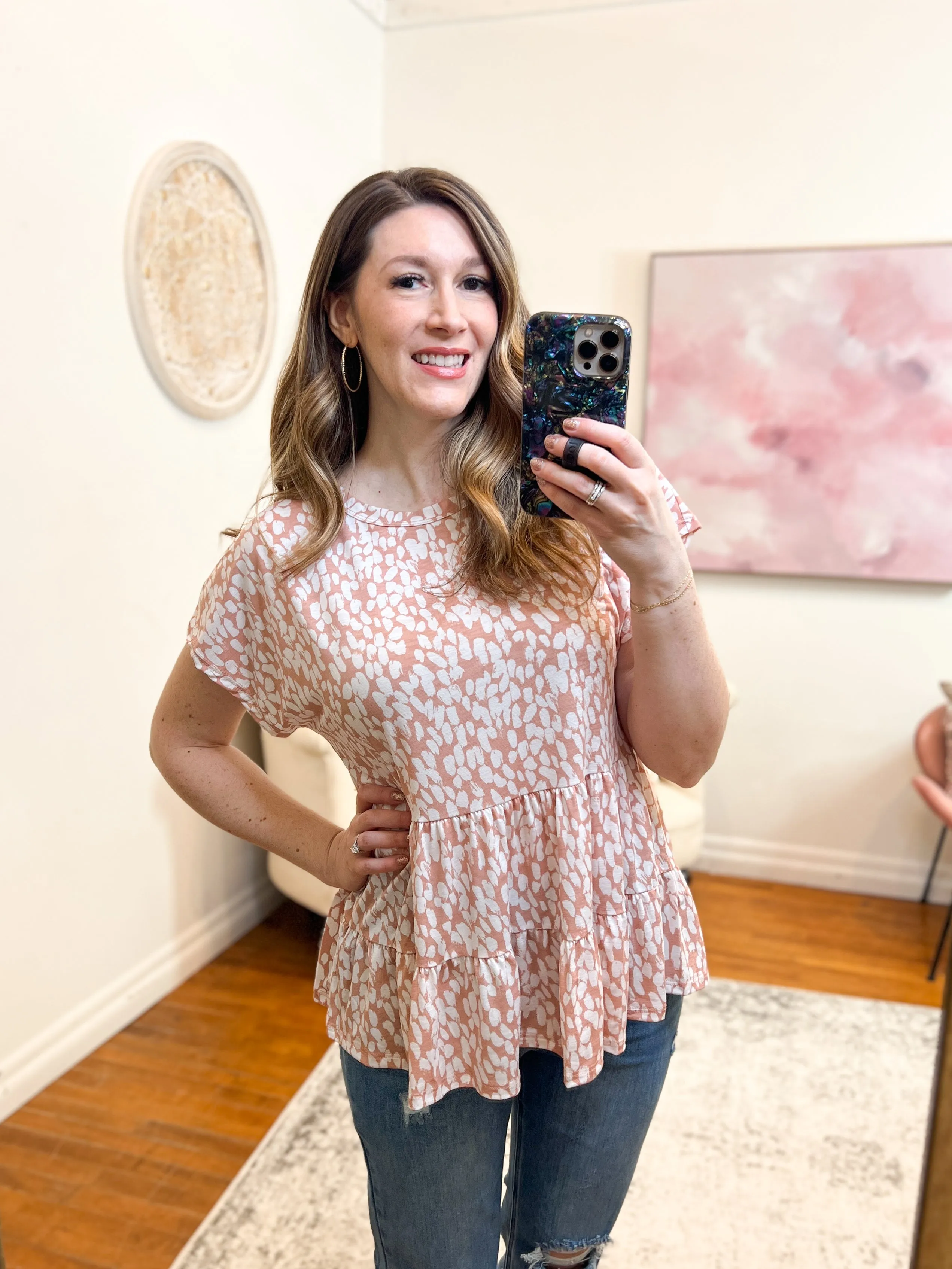 Maddie Peplum Blouse FINAL SALE