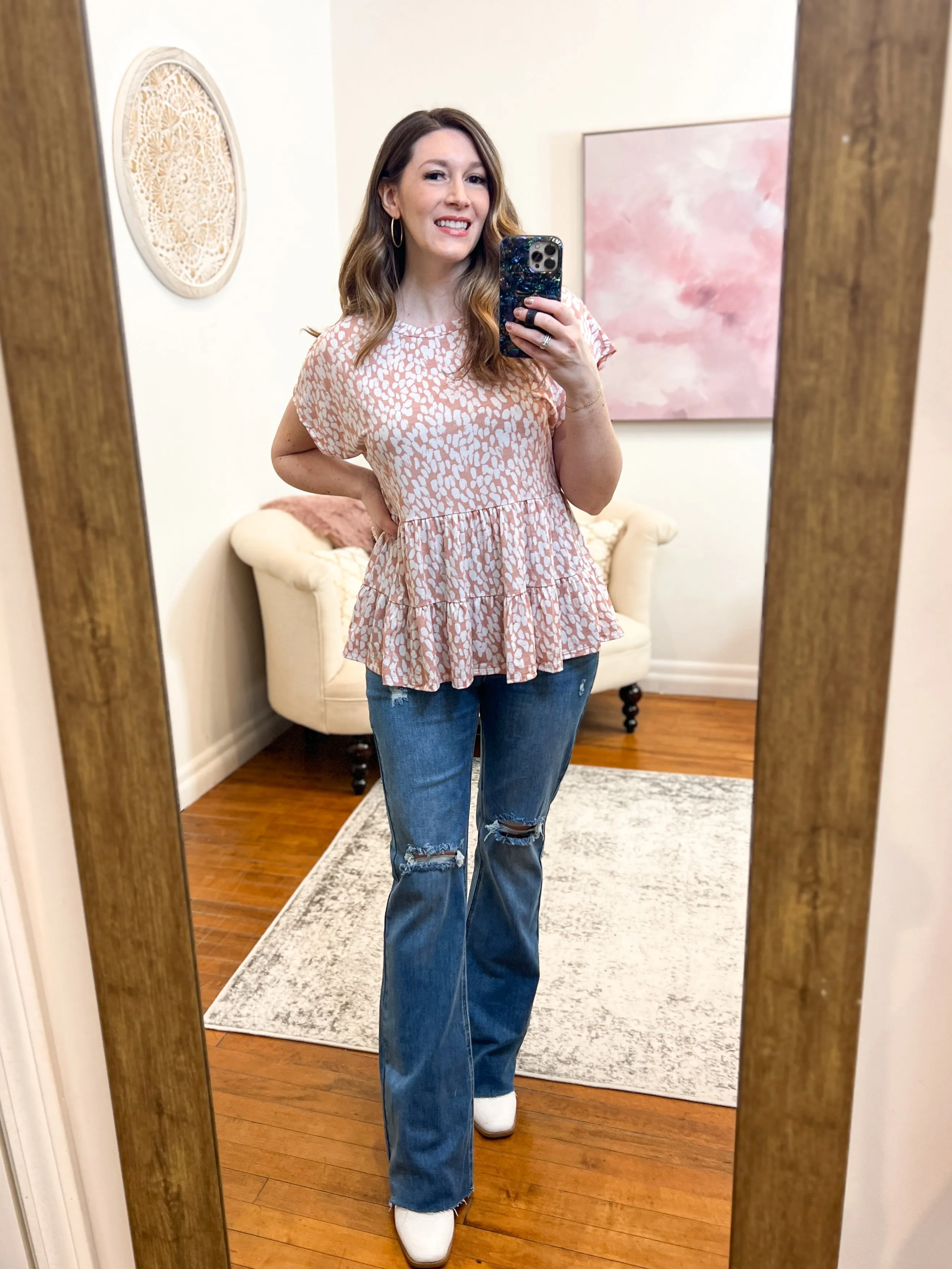 Maddie Peplum Blouse FINAL SALE
