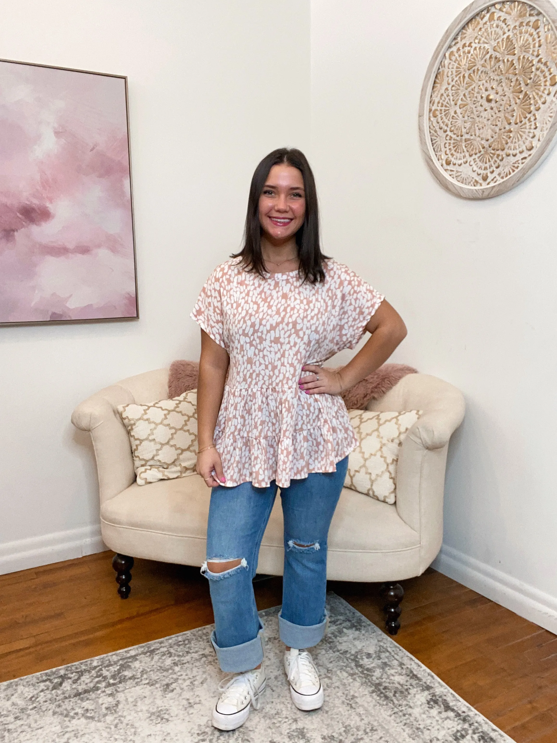 Maddie Peplum Blouse FINAL SALE