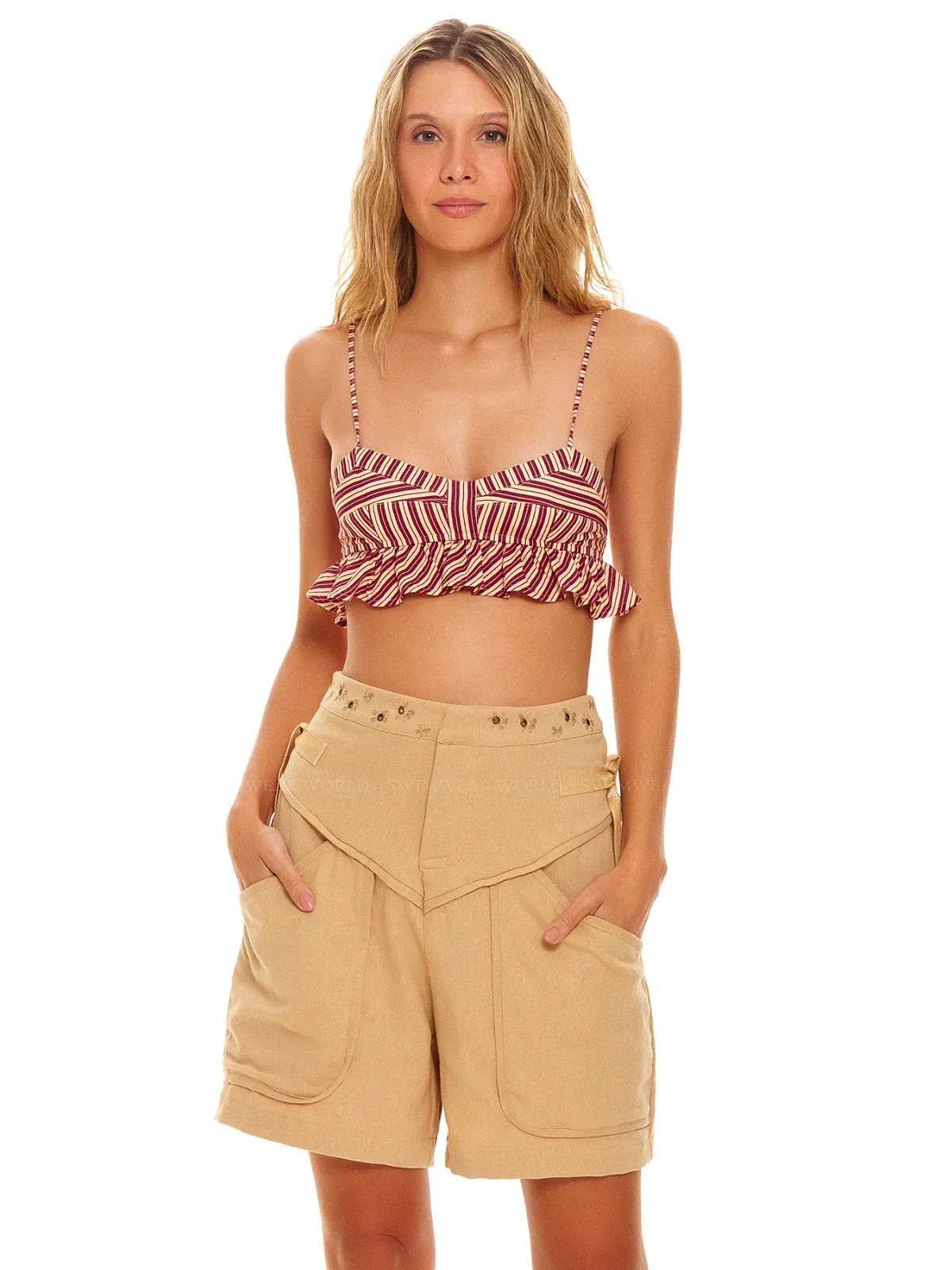 Mae Crop-Joan Shorts ::RET