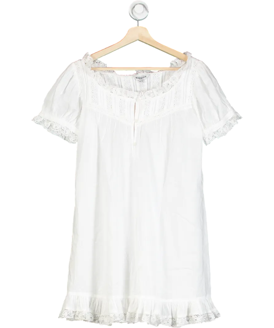 Mamacita White Gigi Lace Nightdress UK XS/S