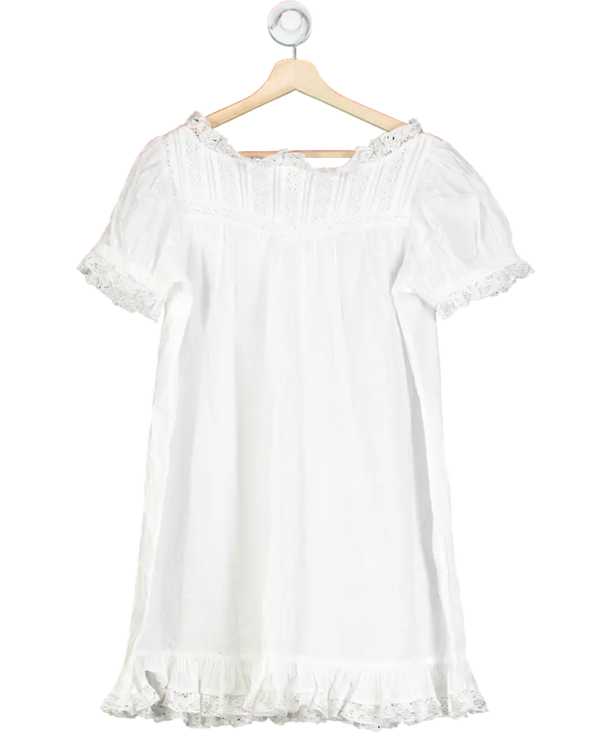 Mamacita White Gigi Lace Nightdress UK XS/S