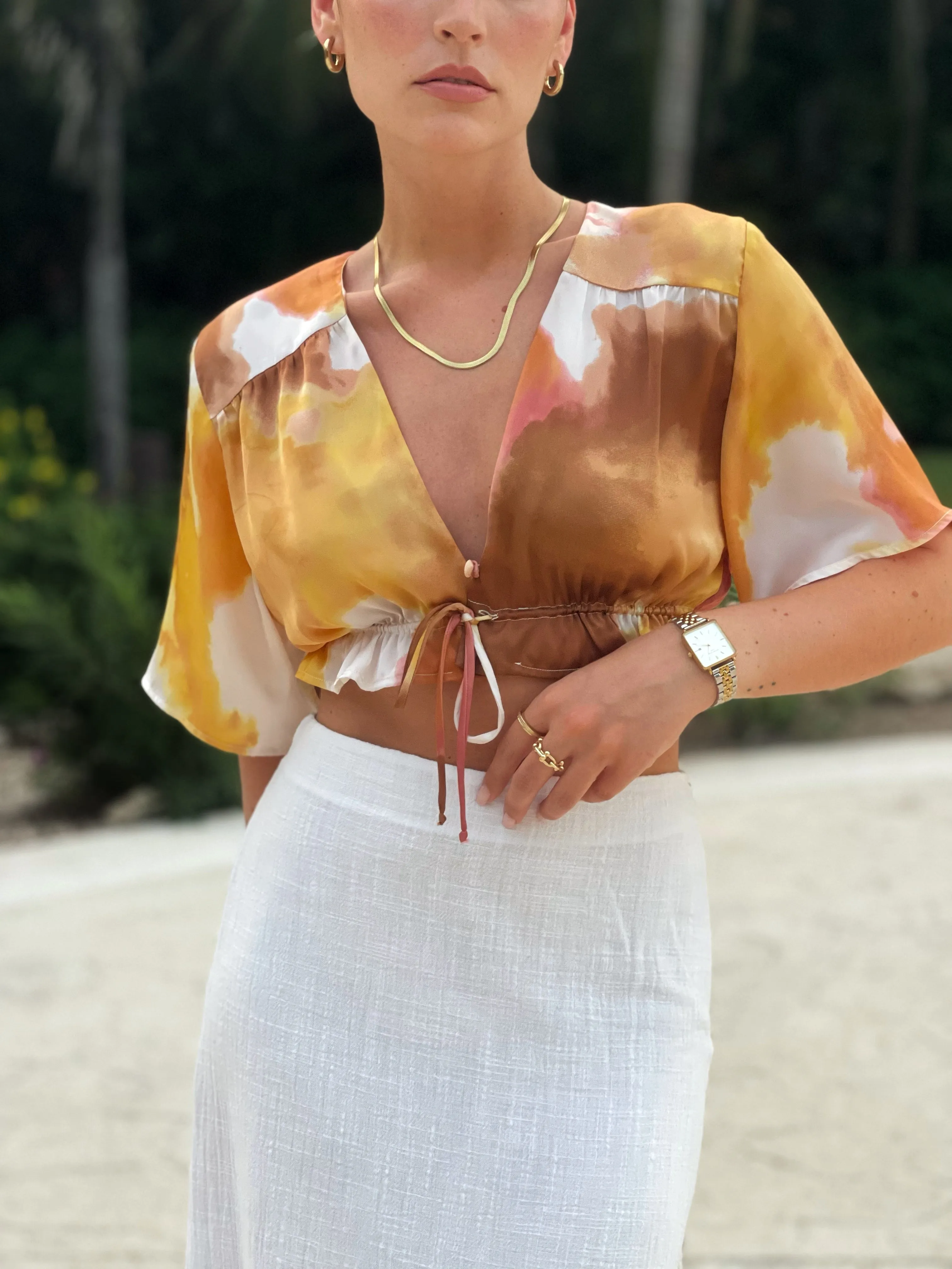 Maui Crop Top Tie Dye
