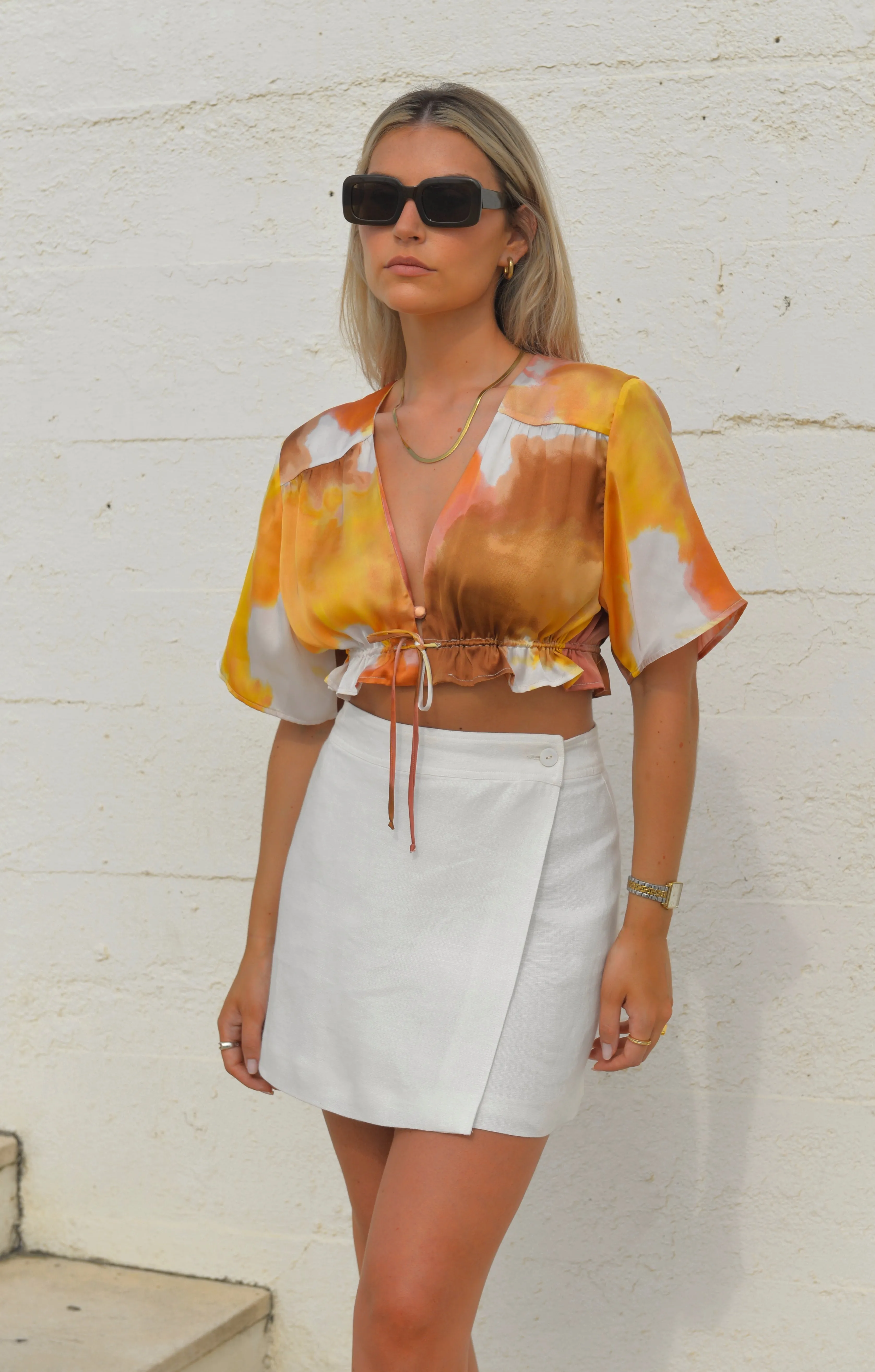 Maui Crop Top Tie Dye