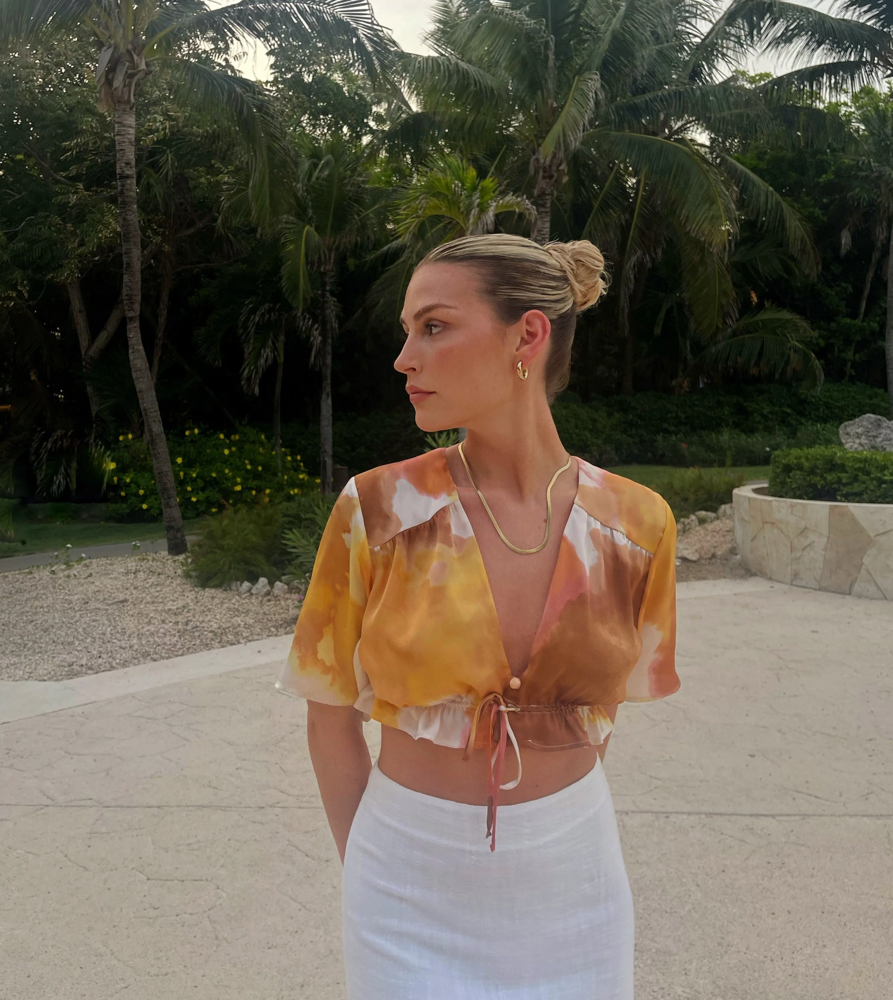 Maui Crop Top Tie Dye