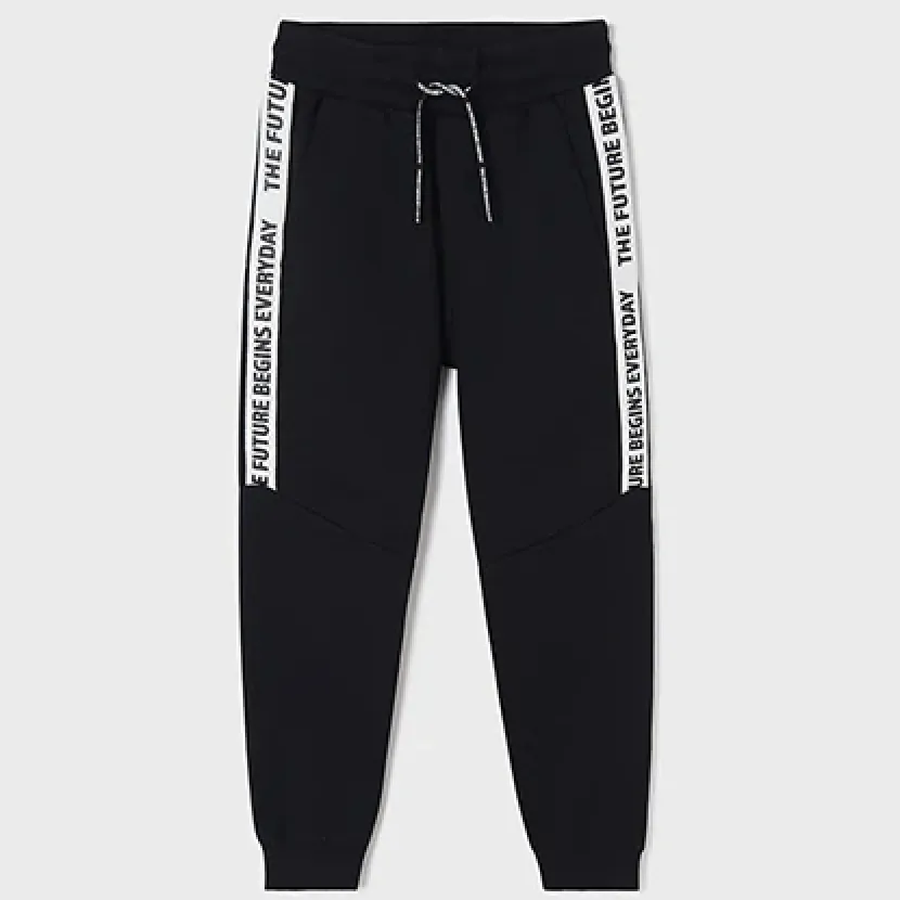 Mayoral Black 'Future' Jogging Bottoms