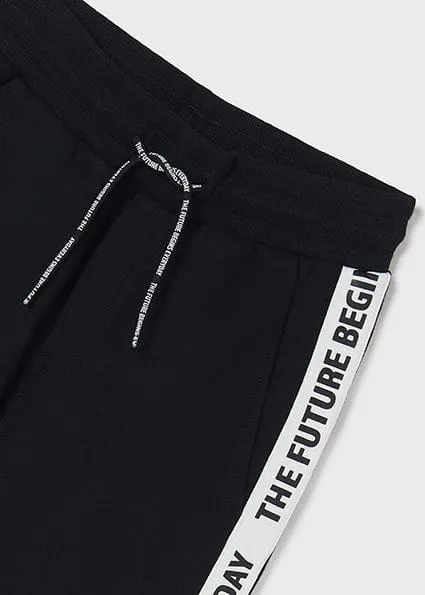 Mayoral Black 'Future' Jogging Bottoms