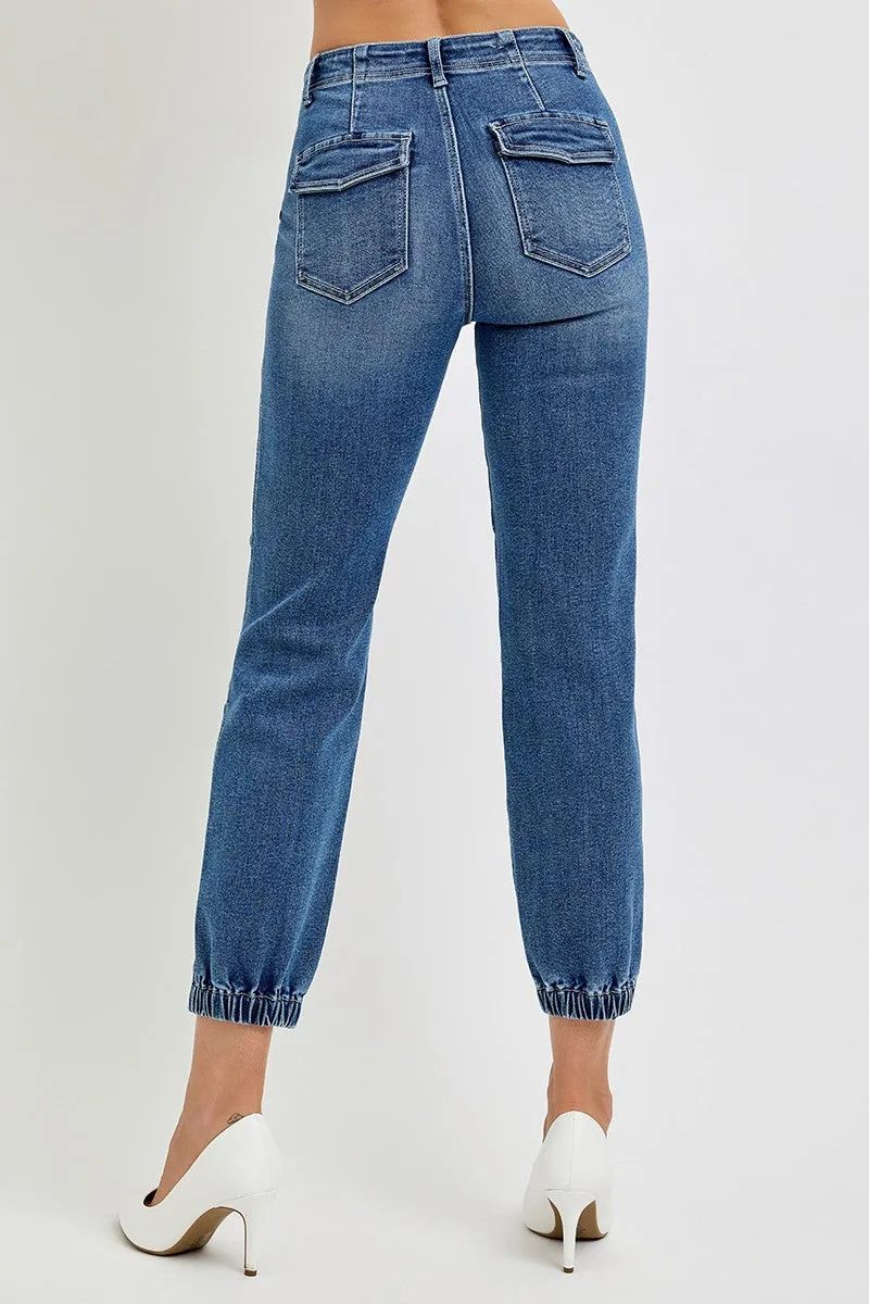 Medium High Rise Ankle Relaxed Risen Jogger Jeans 9/25/24 8957