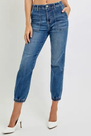 Medium High Rise Ankle Relaxed Risen Jogger Jeans 9/25/24 8957