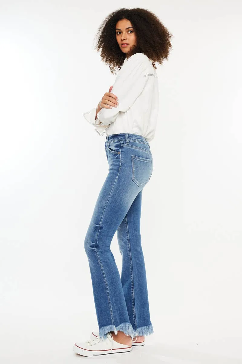 Medium High Rise Bootcut Stone Wash Kancan Jeans