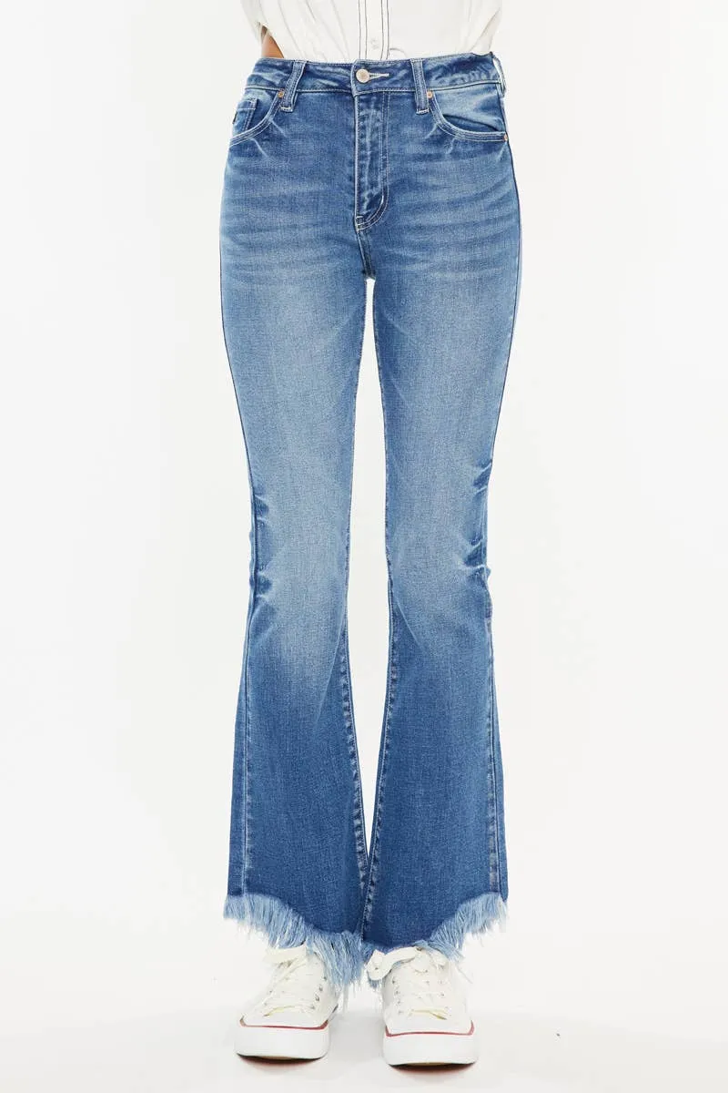 Medium High Rise Bootcut Stone Wash Kancan Jeans