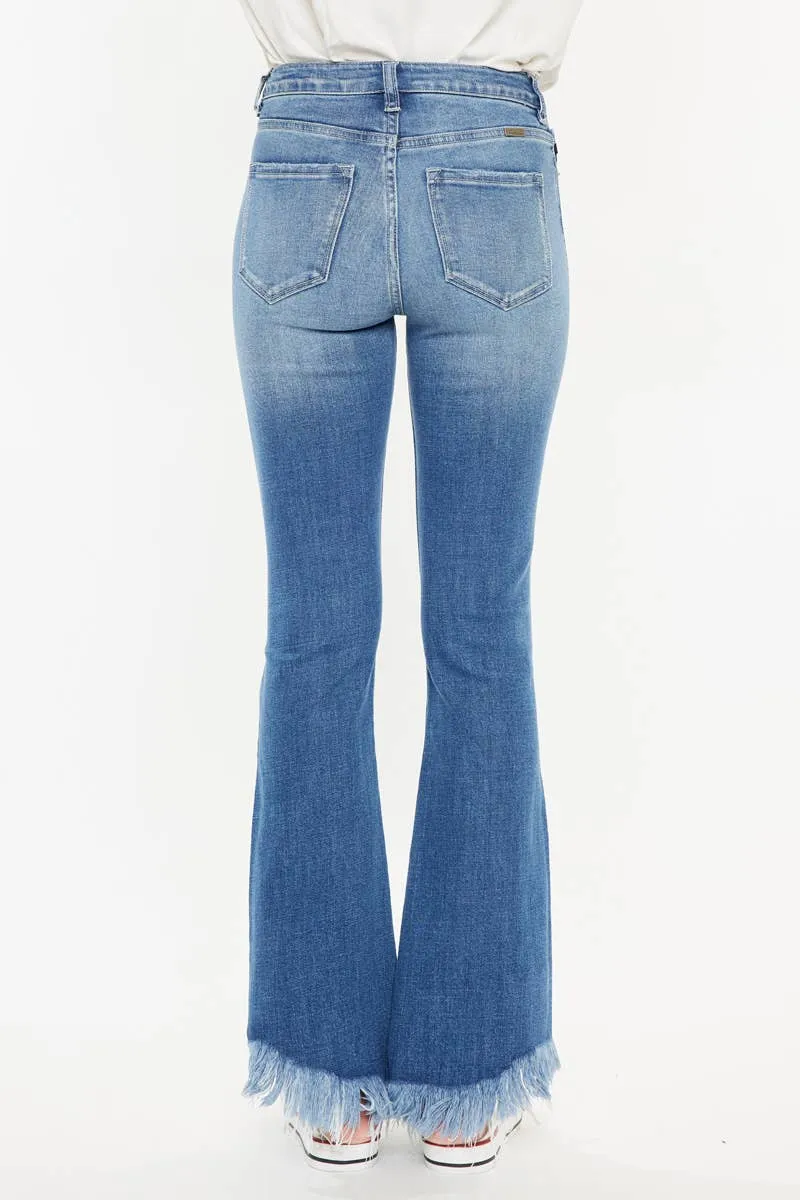 Medium High Rise Bootcut Stone Wash Kancan Jeans