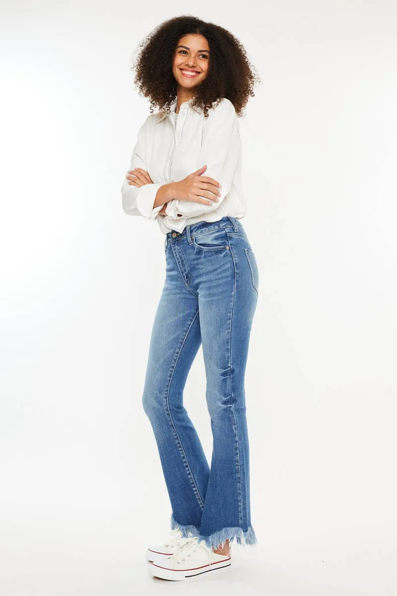 Medium High Rise Bootcut Stone Wash Kancan Jeans