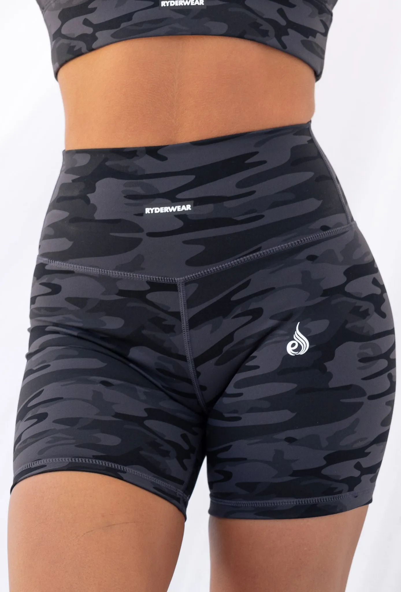 Mid Length Short - Black Camo