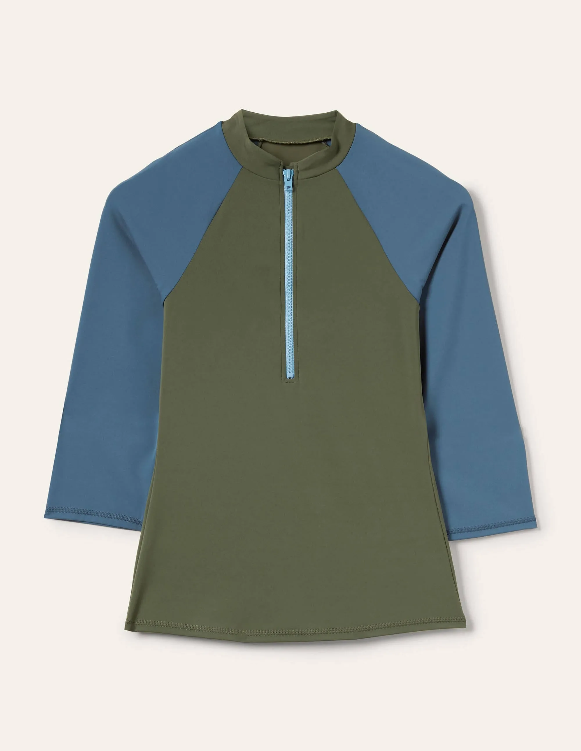 Mid Sleeve Rash Guard-Marsh Colourblock