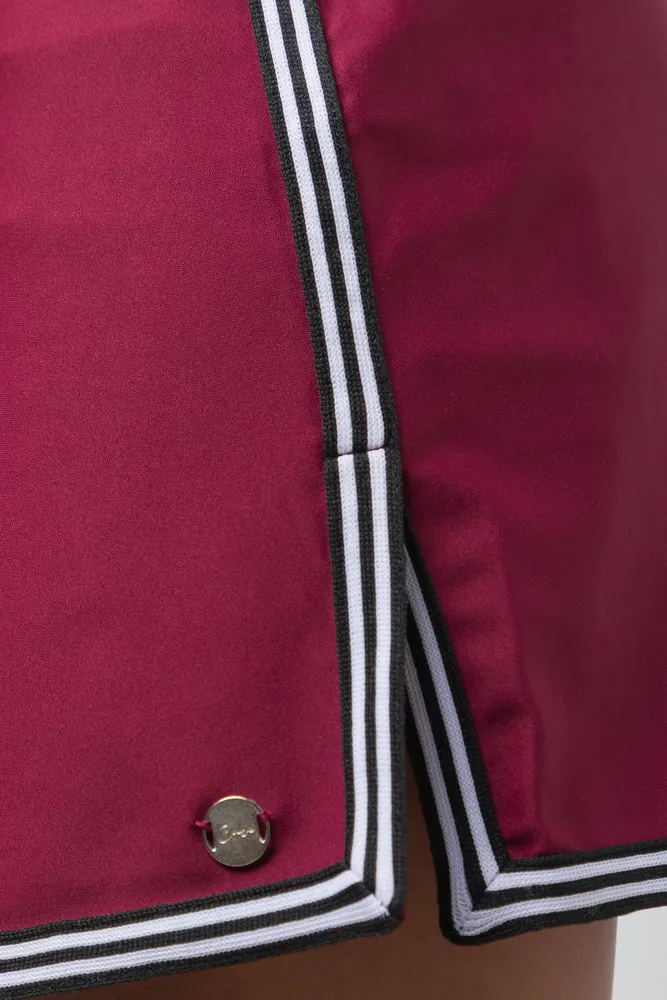 Mini Skirt Burgundy