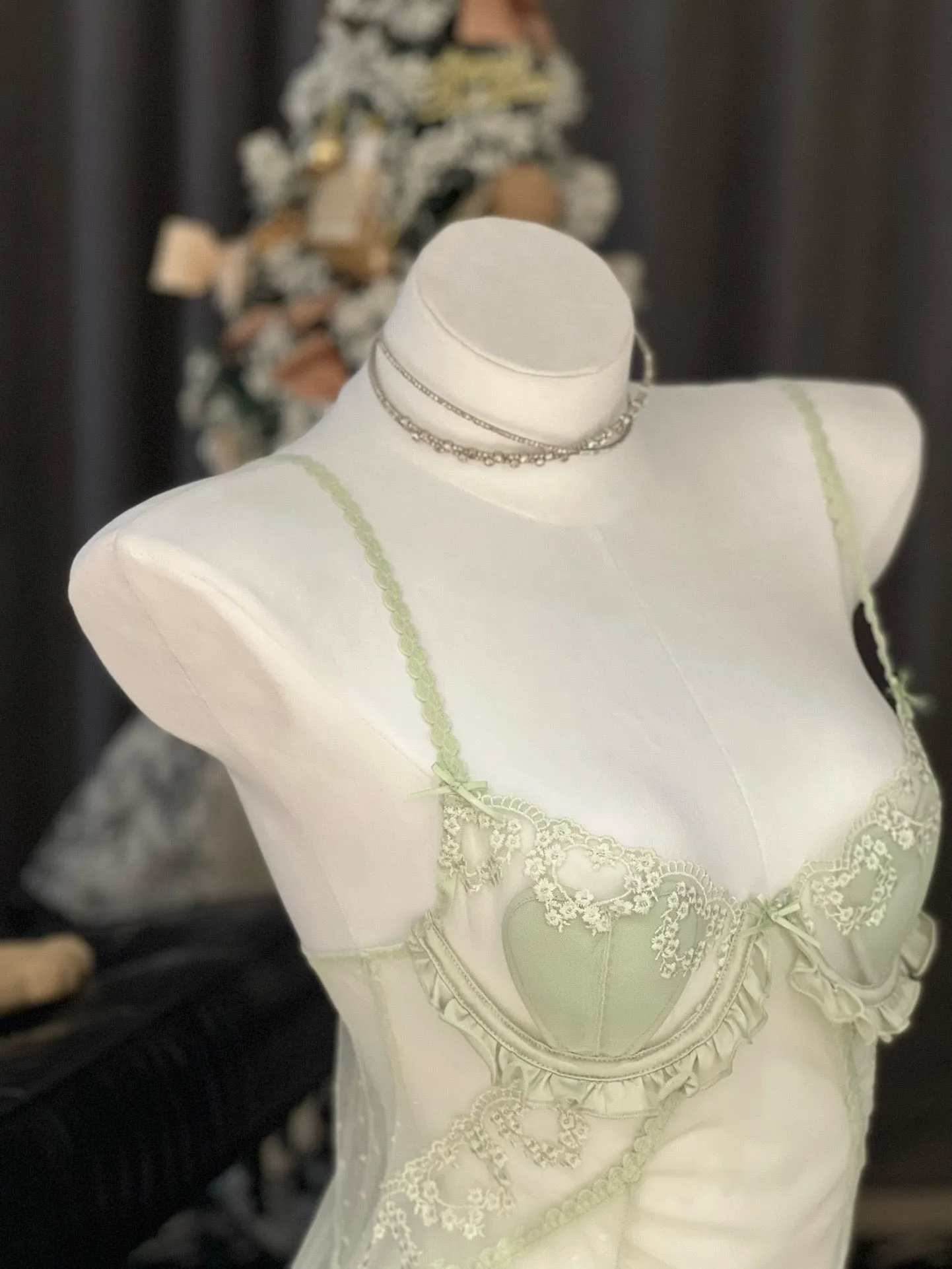 Mint Medley Nightwear Lingerie Dress