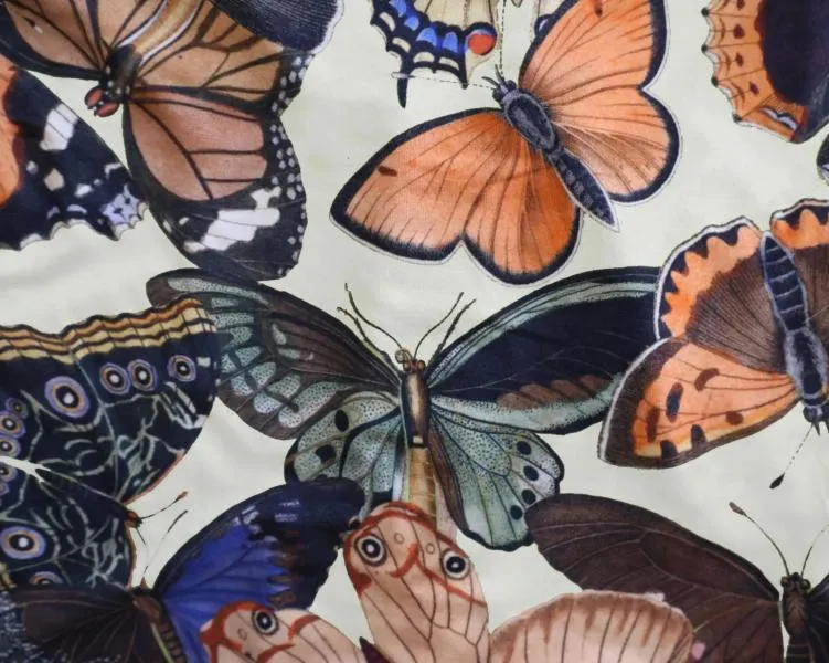 Modal Henley Onesie - Moths & Butterflies -